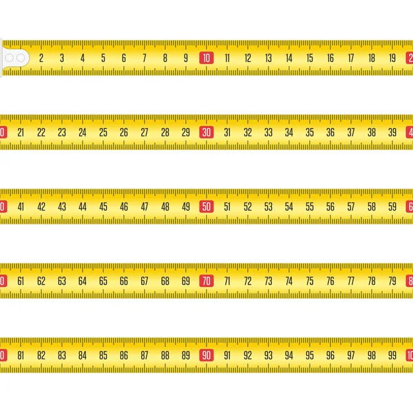 Bandes de mesure vectorielles . — Image vectorielle