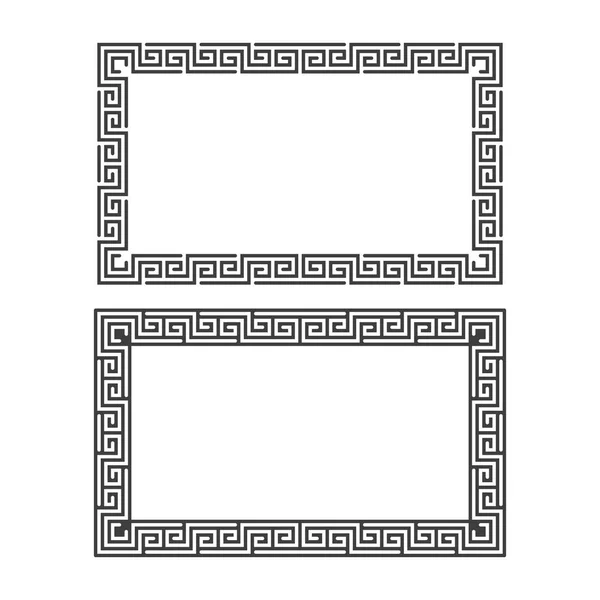 Grekiska dekorativ ram. — Stock vektor