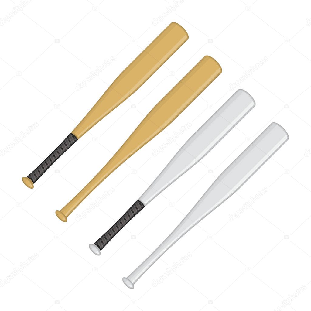 Baseball bats set.