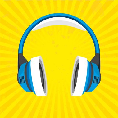 kulaklıklar illüstrasyon vektör.