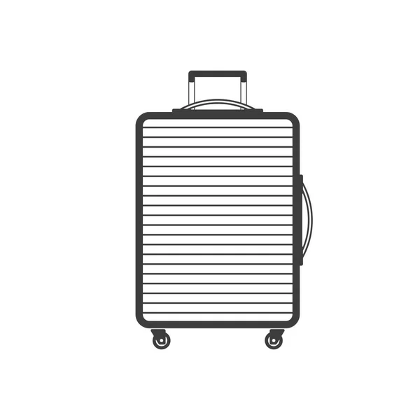 Icona della valigia da viaggio. — Vettoriale Stock