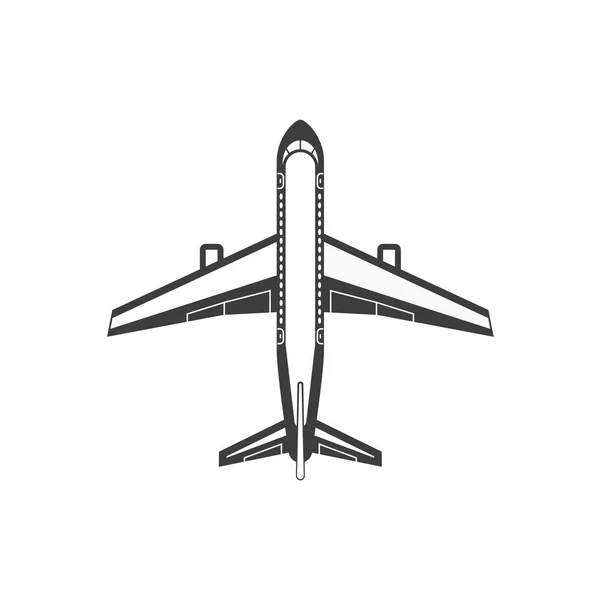 Flugzeug einfaches Symbol. — Stockvektor