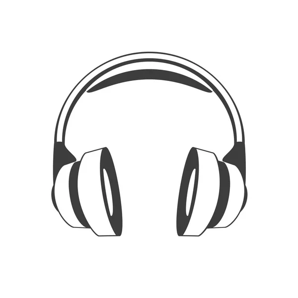 Kopfhörer-Vektorsymbol. — Stockvektor