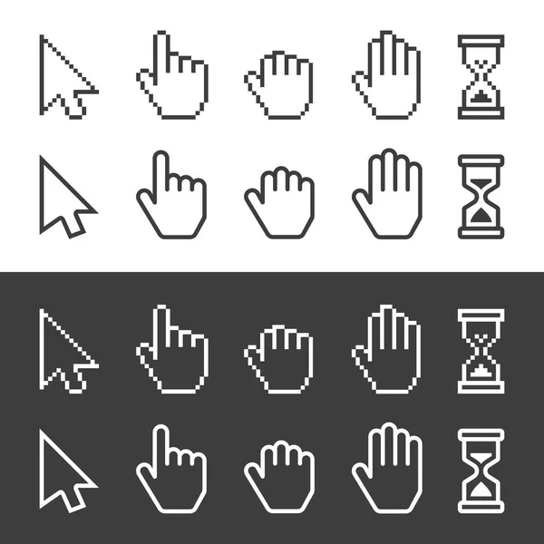 Korrelig en gladde vector cursors. — Stockvector