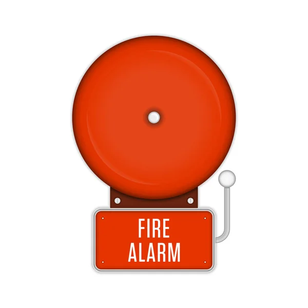 Sistema de alarma contra incendios. — Vector de stock