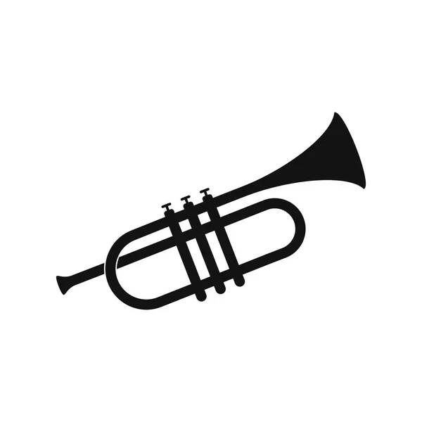 Brass trumpet icon. — Stock Vector