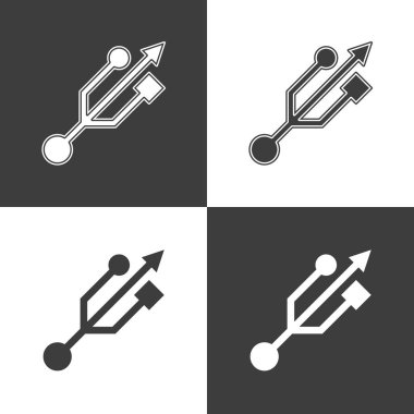 Usb simgesi işareti.