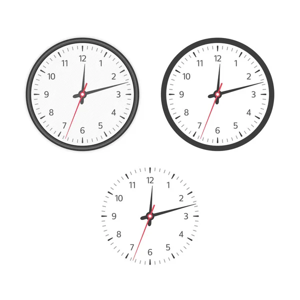 Reloj icono conjunto . — Vector de stock