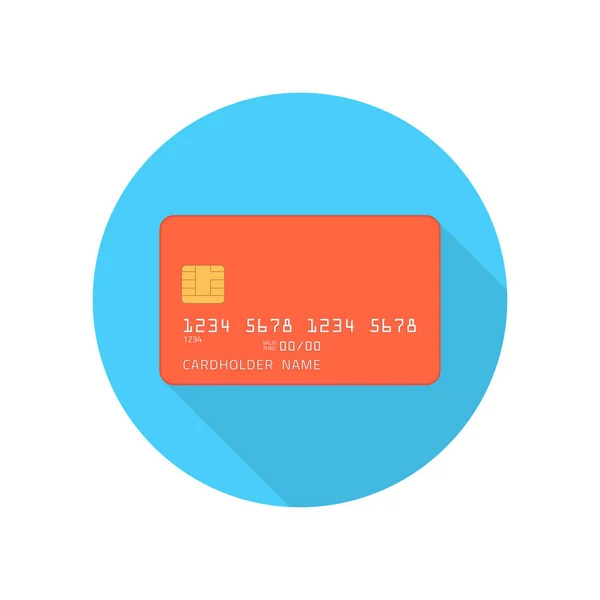 Ícone de cartão de crédito. — Vetor de Stock