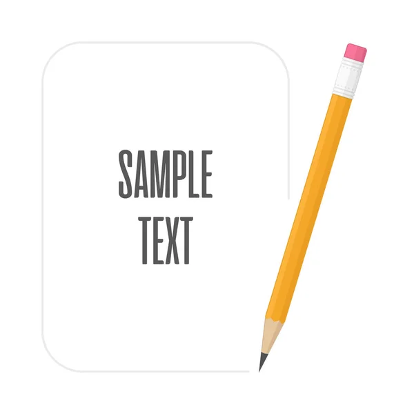 Bleistifte mit Platz für Text. — Stockvektor