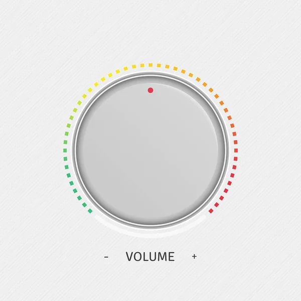 Sjabloon voor volume knop. — Stockvector