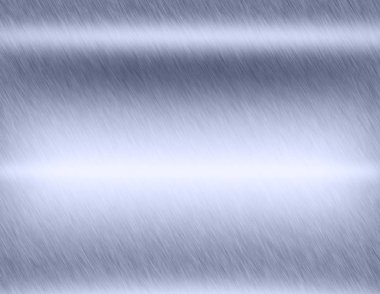 Arka plan veya doku fırçalanmış çelik plaka yansımaları demir plaka ile ve parlak paslanmaz çelik metal fırça