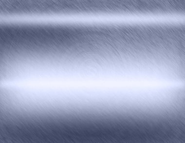 Arka plan veya doku fırçalanmış çelik plaka yansımaları demir plaka ile ve parlak paslanmaz çelik metal fırça