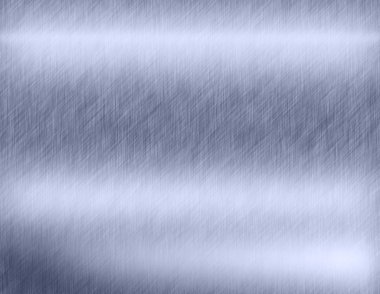 Arka plan veya doku fırçalanmış çelik plaka yansımaları demir plaka ile ve parlak paslanmaz çelik metal fırça