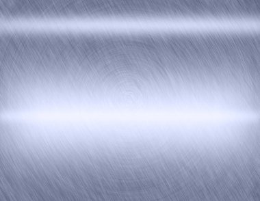 Arka plan veya doku fırçalanmış çelik plaka yansımaları demir plaka ile ve parlak paslanmaz çelik metal fırça