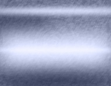 Arka plan veya doku fırçalanmış çelik plaka yansımaları demir plaka ile ve parlak paslanmaz çelik metal fırça