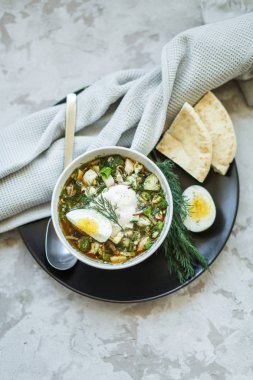 Okroshka, ulusal mutfağı Rus çorbası