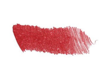 Beyaz arka plan üzerinde izole kırmızı glitter