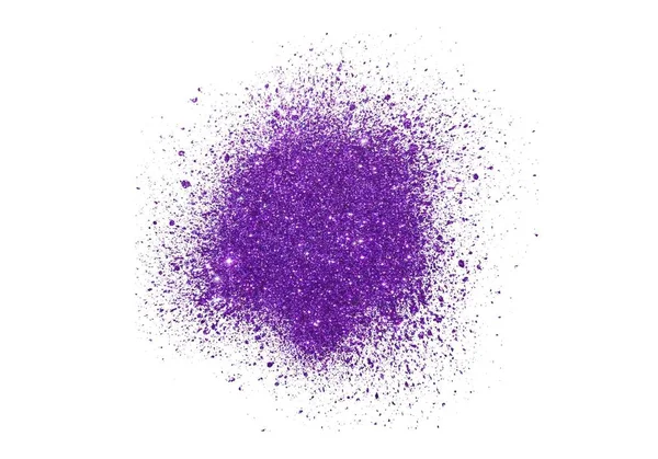 Violett Glitter Isoliert Auf Weißem Hintergrund — Stockfoto