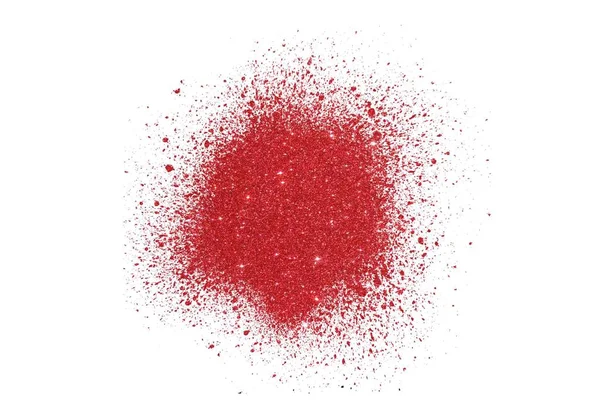 Roter Glanz Isoliert Auf Weißem Hintergrund — Stockfoto