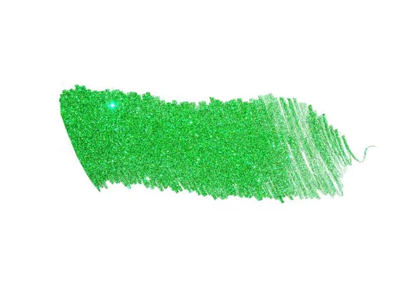 Grüner Glanz Isoliert Auf Weißem Hintergrund — Stockfoto