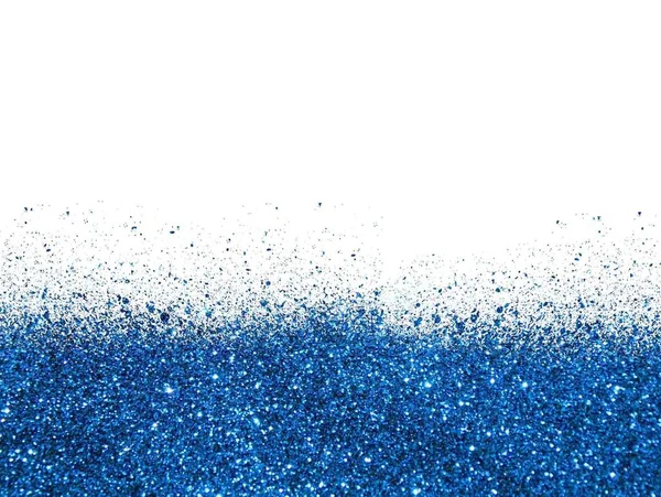 Beyaz arka plan üzerinde izole mavi glitter