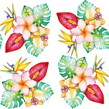 su renk yaz çiçek deseni