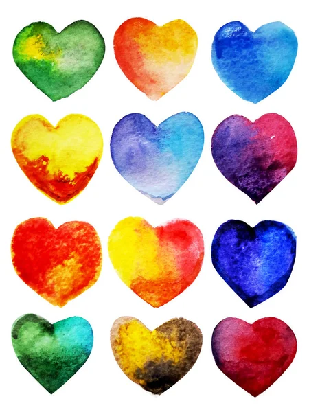 Water Colour Heart Drawing — Stock Photo, Image