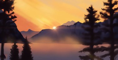 Soyut eskiz sanat illüstrasyon