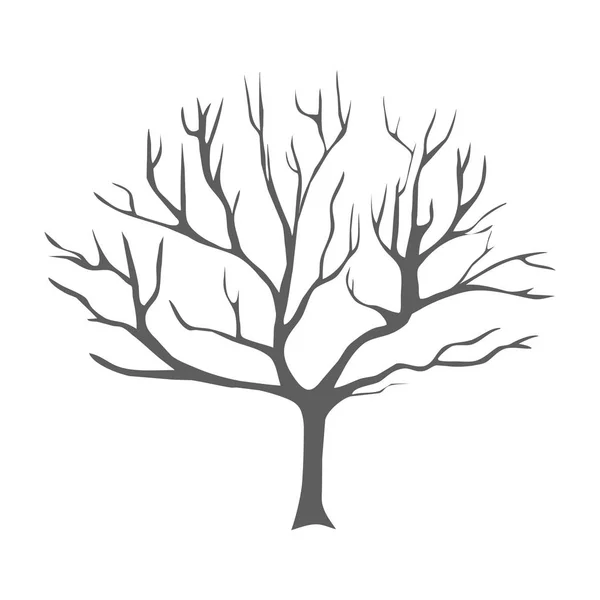 Silhueta Árvore Outono Ilustração — Fotografia de Stock