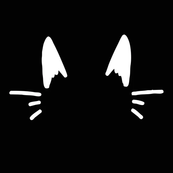 Cat Icon Silhouette Illustration — Stock Photo, Image