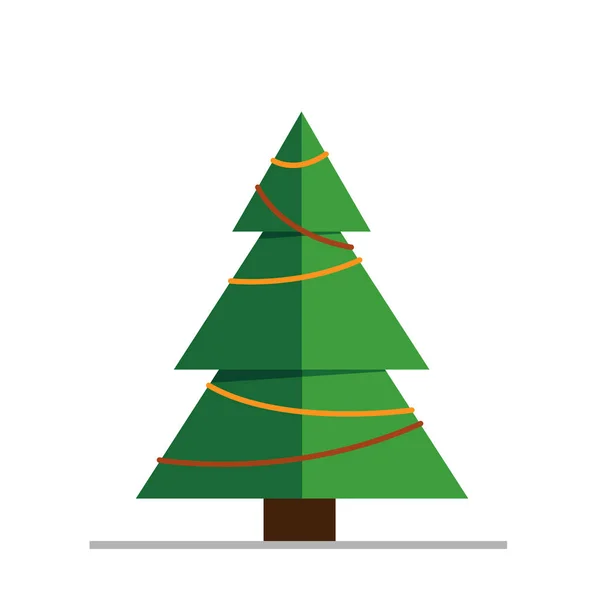 Árbol Navidad Vector Ilustración — Archivo Imágenes Vectoriales