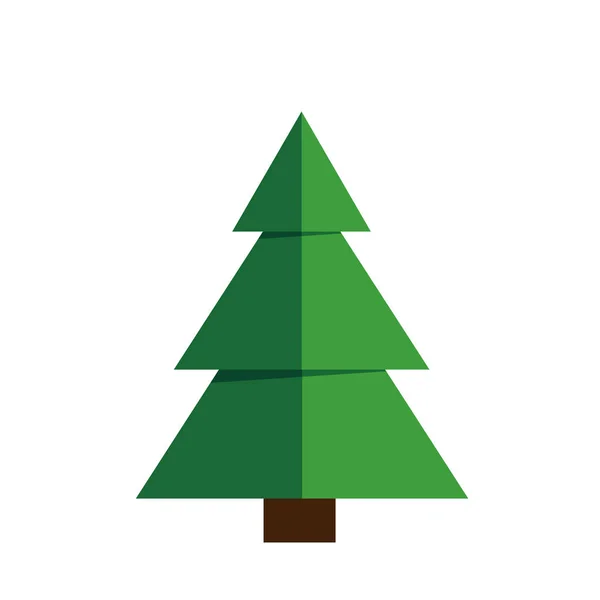 Árvore Natal Vector Ilustração — Vetor de Stock