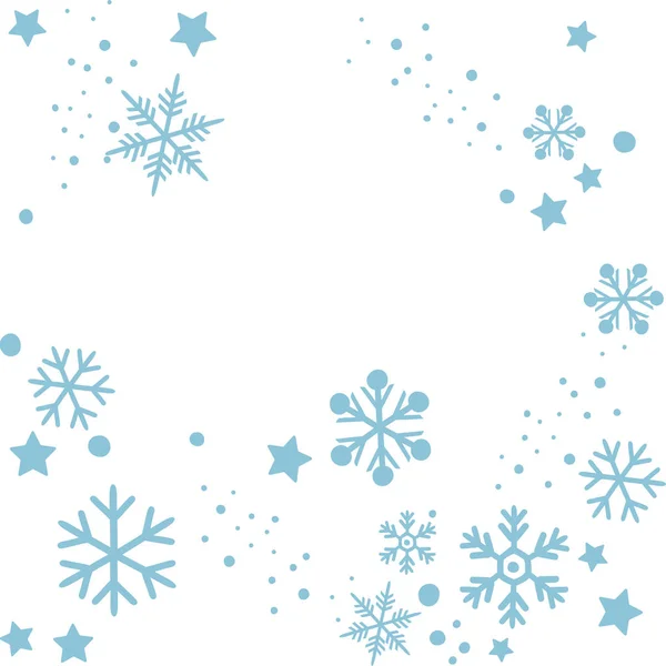 Winter Vector Post Card Illustration — Stock Vector