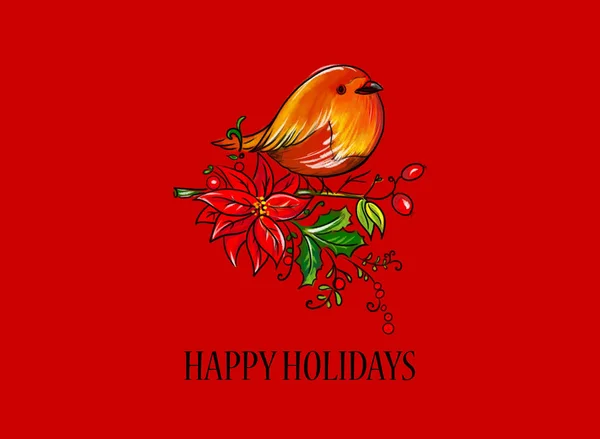 Beautiful Holiday Gift Card — Stock Photo, Image