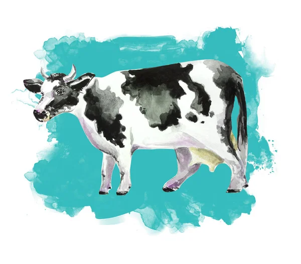 Belle Illustration Vache Art — Photo