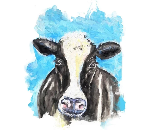 inek kartpostal illüstrasyonu