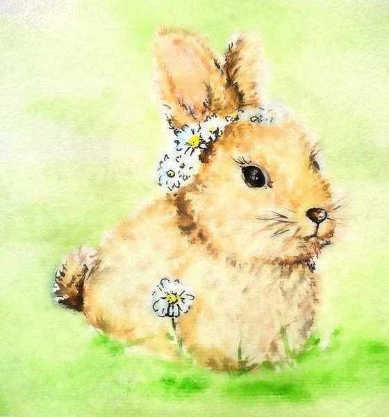 Иллюстрация Пасхального Кролика — стоковое фото