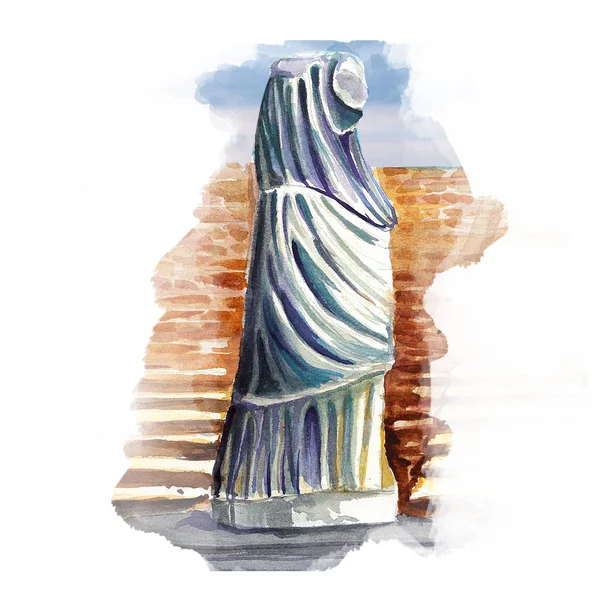 Statue Salamis Illustration Art — Photo