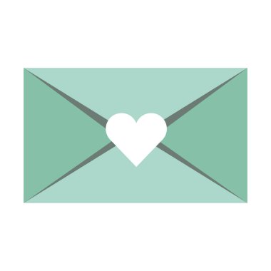 Sevgililer günü zarf illüstrasyon