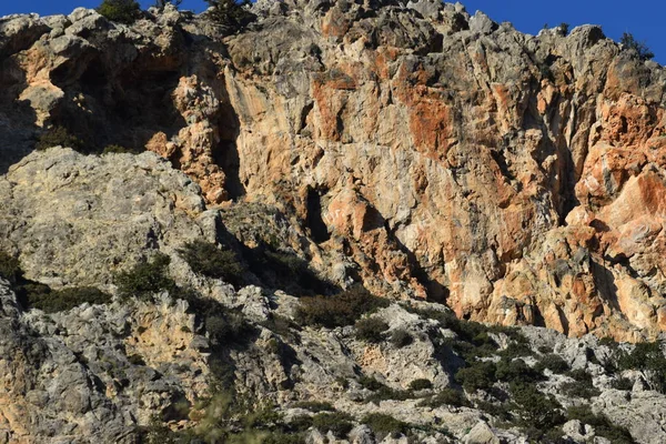 Scenic view of rocky mountains at daylight