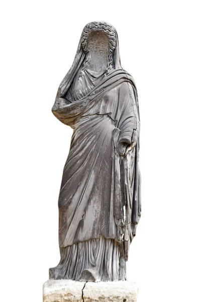 Salamis Stadt Statue Isolierter Hintergrund — Stockfoto