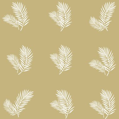 altın palmiye yaprağı illüstrasyon