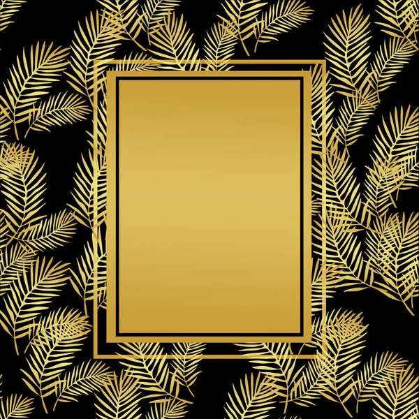 golden palm leaf illustrationgolden palm leaf illustration