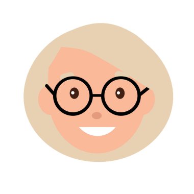 Yaşlı kadın, vektör çizim