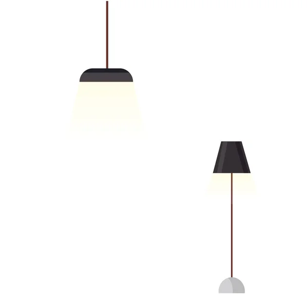 Bürolampe Vektorillustration — Stockvektor