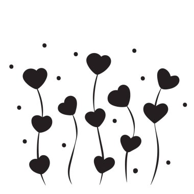 şirin Sevgililer illüstrasyon vektör