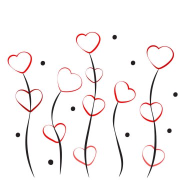 şirin Sevgililer illüstrasyon vektör