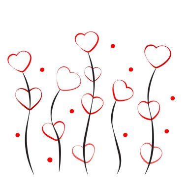 şirin Sevgililer illüstrasyon vektör