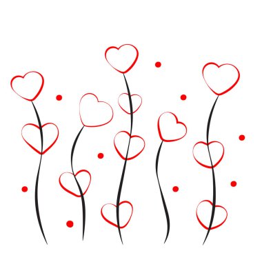 şirin Sevgililer illüstrasyon vektör